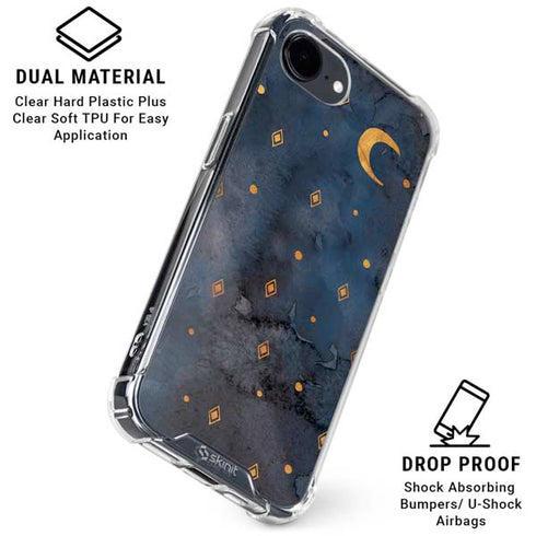 Moon and Stars iPhone 16e Clear Case